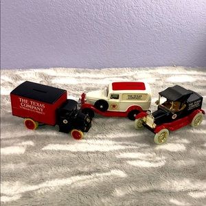 ERTL Texaco Co metal diecast truck banks